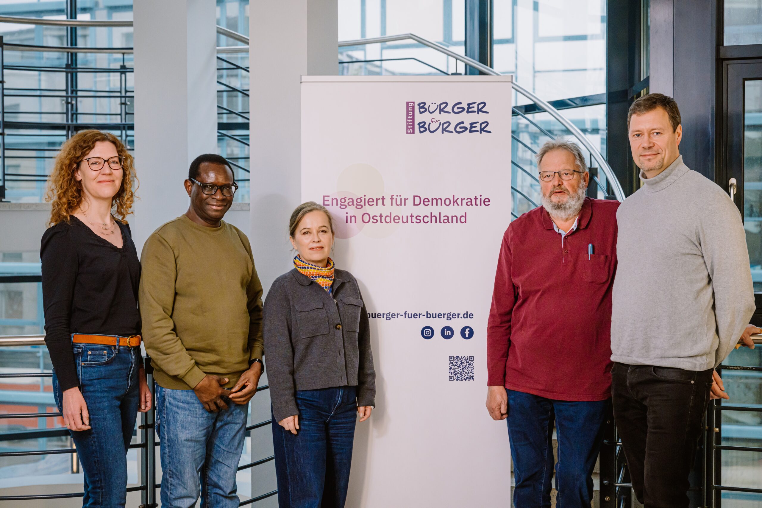 Gruppenbild des Vorstands der Stiftung Bürger für Bürger